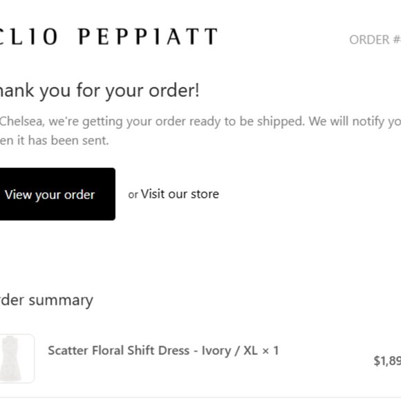 Clio Peppiatt Scatter Floral Shift Dress - Picture 8 of 8